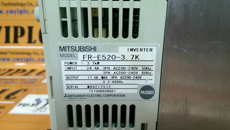 MITSUBISHI EREQROL-E500 FR-E520-3.7K INVERTER - PLC DCS SERVO